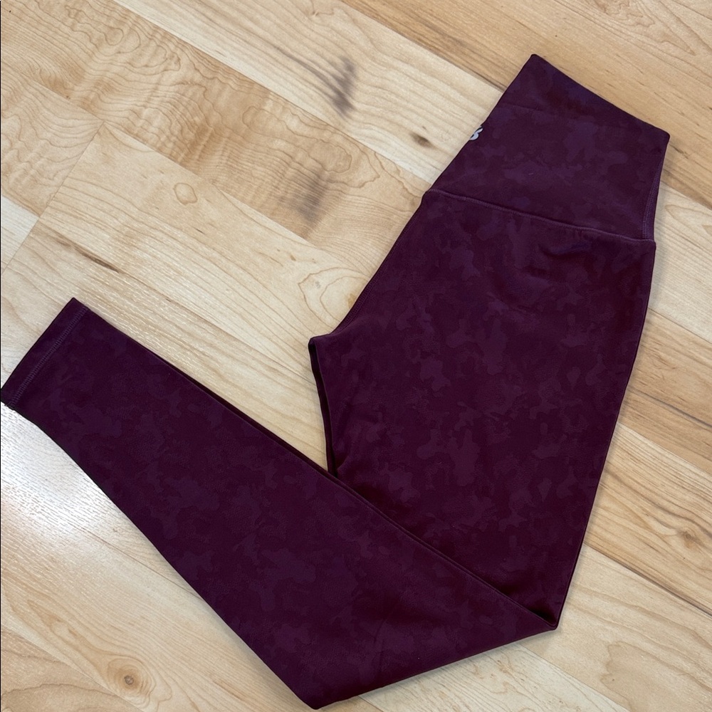 BuffBunny Maroon Patterned Leggings